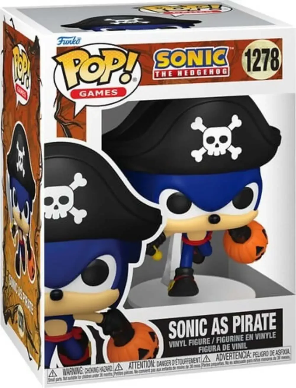 NEW Funko POP! Sonic The Hedgehog - Sonic As Pirate #1278 ~ FAST FREE SHIPPING!